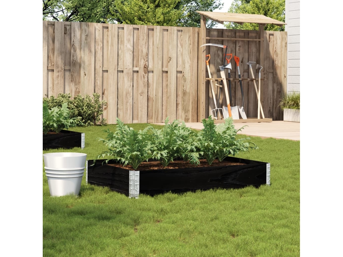 Vidaxl Vaso/floreira Para Jardim 120x80 Cm Pinho Maciço Preto