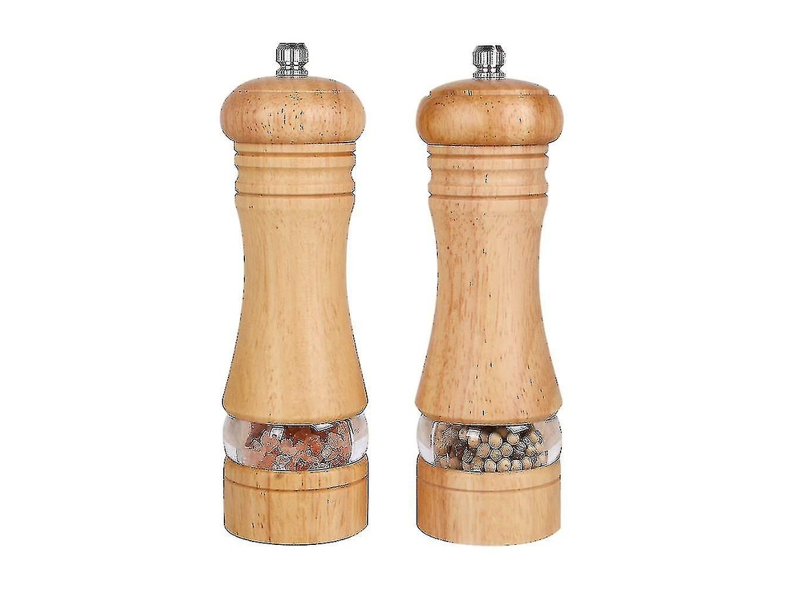Conjunto De Moinhos De Pimenta E Sal Manuais, 2 Peças, 6,5 Polegadas, Moagem Precisa Para Cozinha