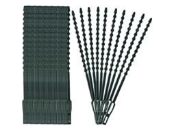 Lurelia Abraçadeiras Ajustáveis Para Plantas 100 Peças 17 Cm 0,7 Cm 0,27 Polegadas Ajustável Reutilizável Flexível Verde