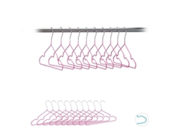 Conjunto 20 Cabides Infantis Com Revestimento Pvc