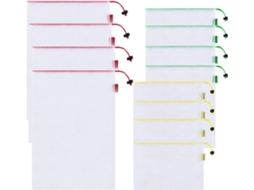 Sacos De Malha Reutilizáveis ​​com Cordão, 12 Unidades, Para Frutas, 43 Cm/36 Cm/20 Cm, Para Guardar Brinquedos Aquaforge (fmy)