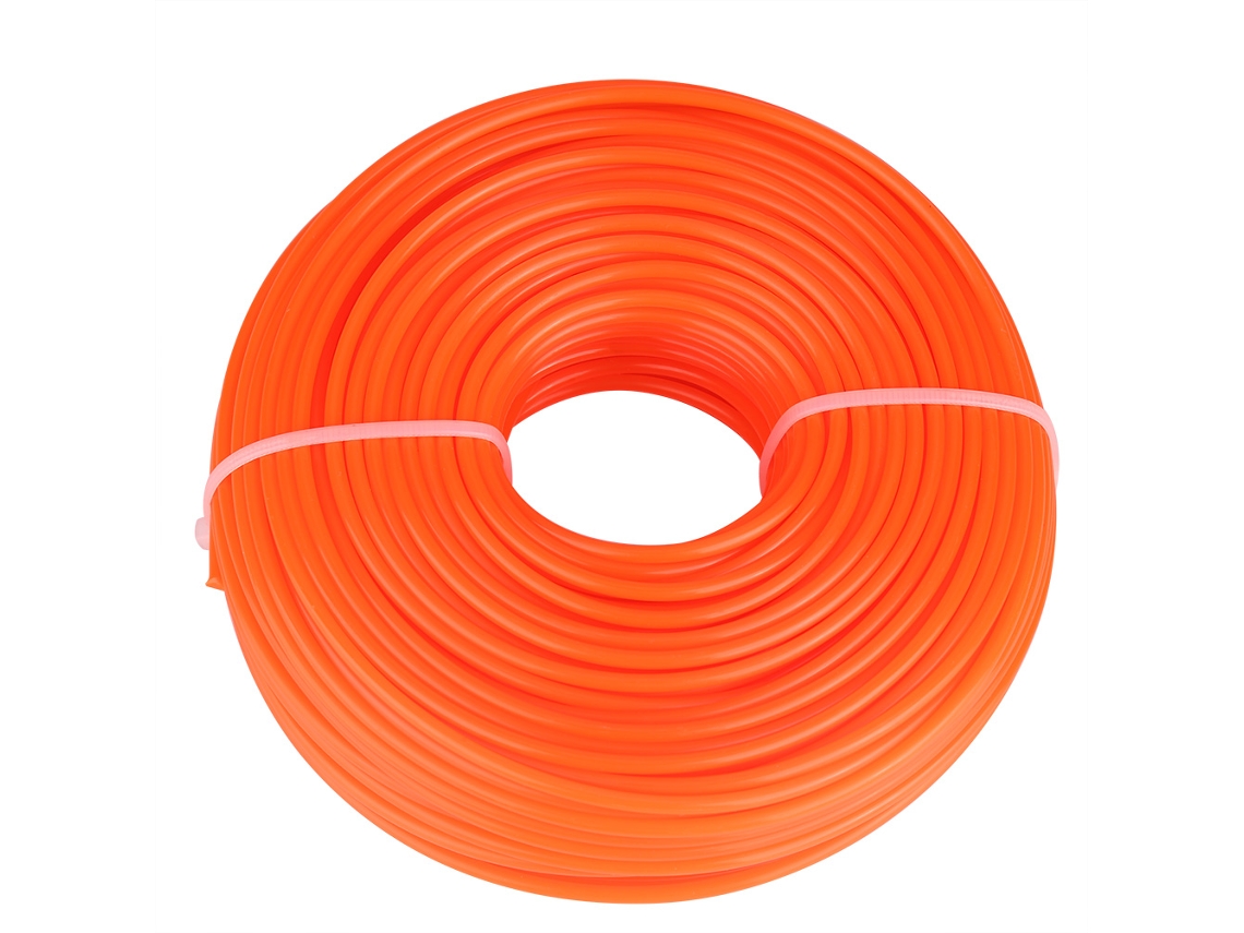 Primerox fio de Aparador de Grama Náilon Redondo 3mm 50m Corda para Cortador a Gasolina