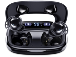 Fones Sem Fio Bluetooth Chronus 180h Playtime Deep Bass C/ Cancelamento Ruído Ipx8 P/ Esporte/trabalho Preto JIAPEI