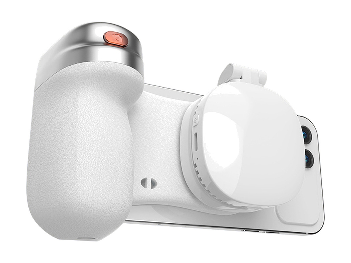 Conjunto Punho Bluetooth E Luz De Preenchimento Magsafe Branco