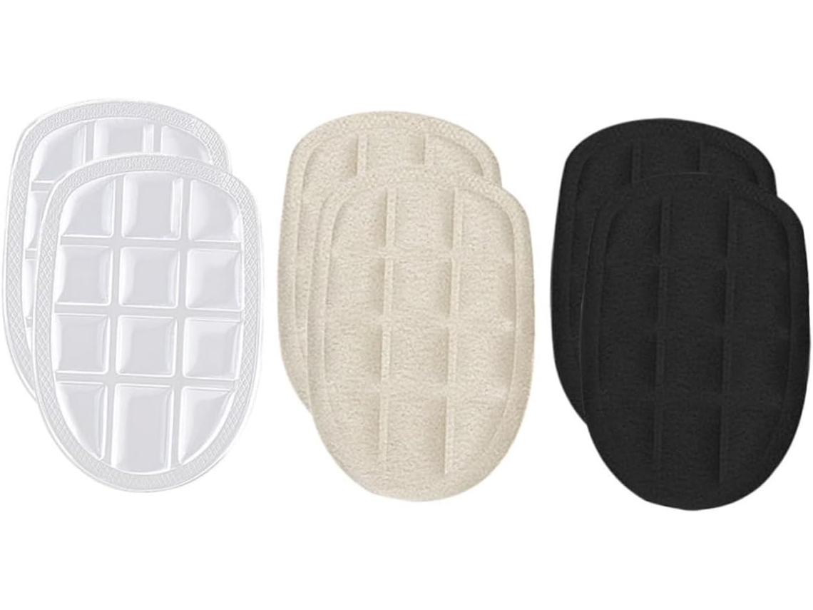 Protetores De Calcanhar Antiderrapantes Para Sapatos Salto Alto, 3 Pares