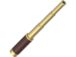 Telescópio Monocular Latão 25x30 Retrô Spyglass, Design Dobrável e Impermeável para Observação e Viagens CHRONUS (amarelo)