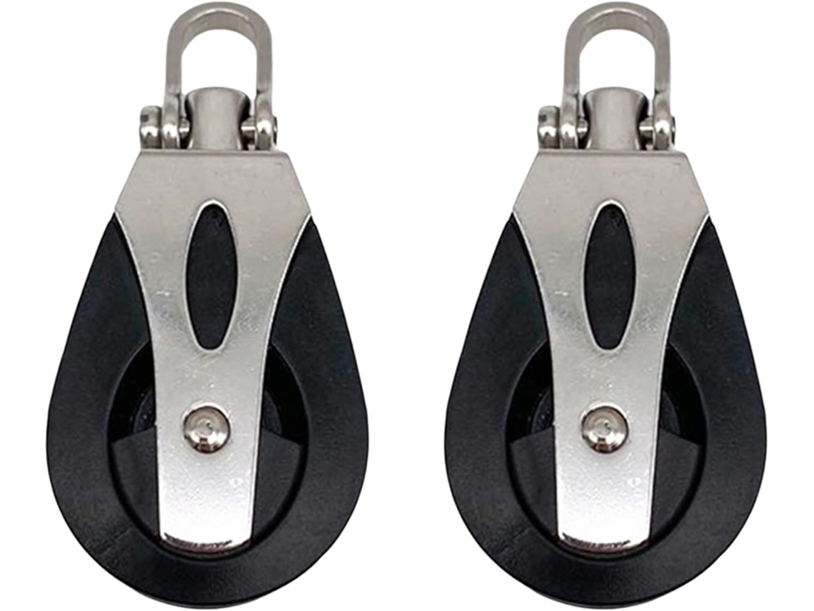 2 Polias de Nylon em Aço Inoxidável para Veleiro SFUSHOS