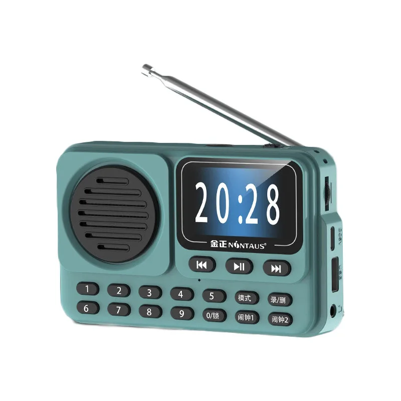 Rádio Fm com Luz Ambiente, Bluetooth, Reprodutor Música, Cartão Tf, Entrada Aux MDUG (branco)
