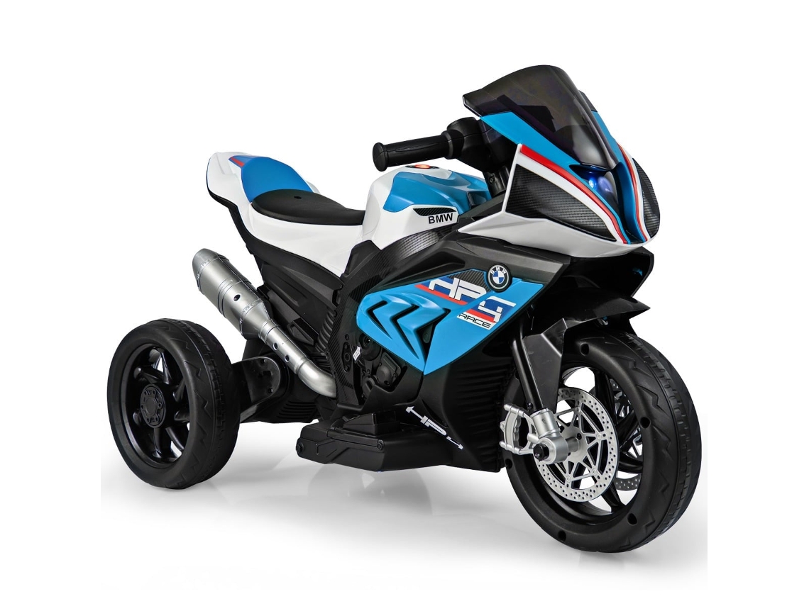 Motocicleta Elétrica Infantil De 3 Rodas Com Música E Usb, Azul