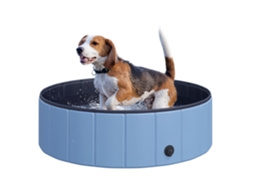 Piscina para cães, Ø100x30 cm, PVC, antiderrapante, dobrável, interior/exterior | S/MARCA