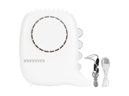 Ventilador de pescoço portátil e recarregável com 3 velocidades e carregamento USB LAXISCREED