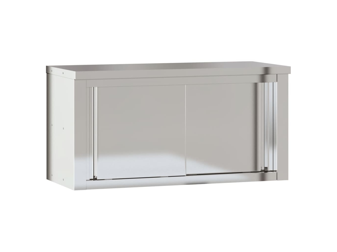 Kitchen Wall Cabinet, Kitchen Wall Cabinets Vidaxl Prateado Aço (92 X 40 X 46 Cm (com Porta))