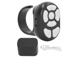 Bluetooth Remote Control Page Turner Remote Control Ring Clicker For Mobile Selfie Video Watch Novel Black LAXISCREED
