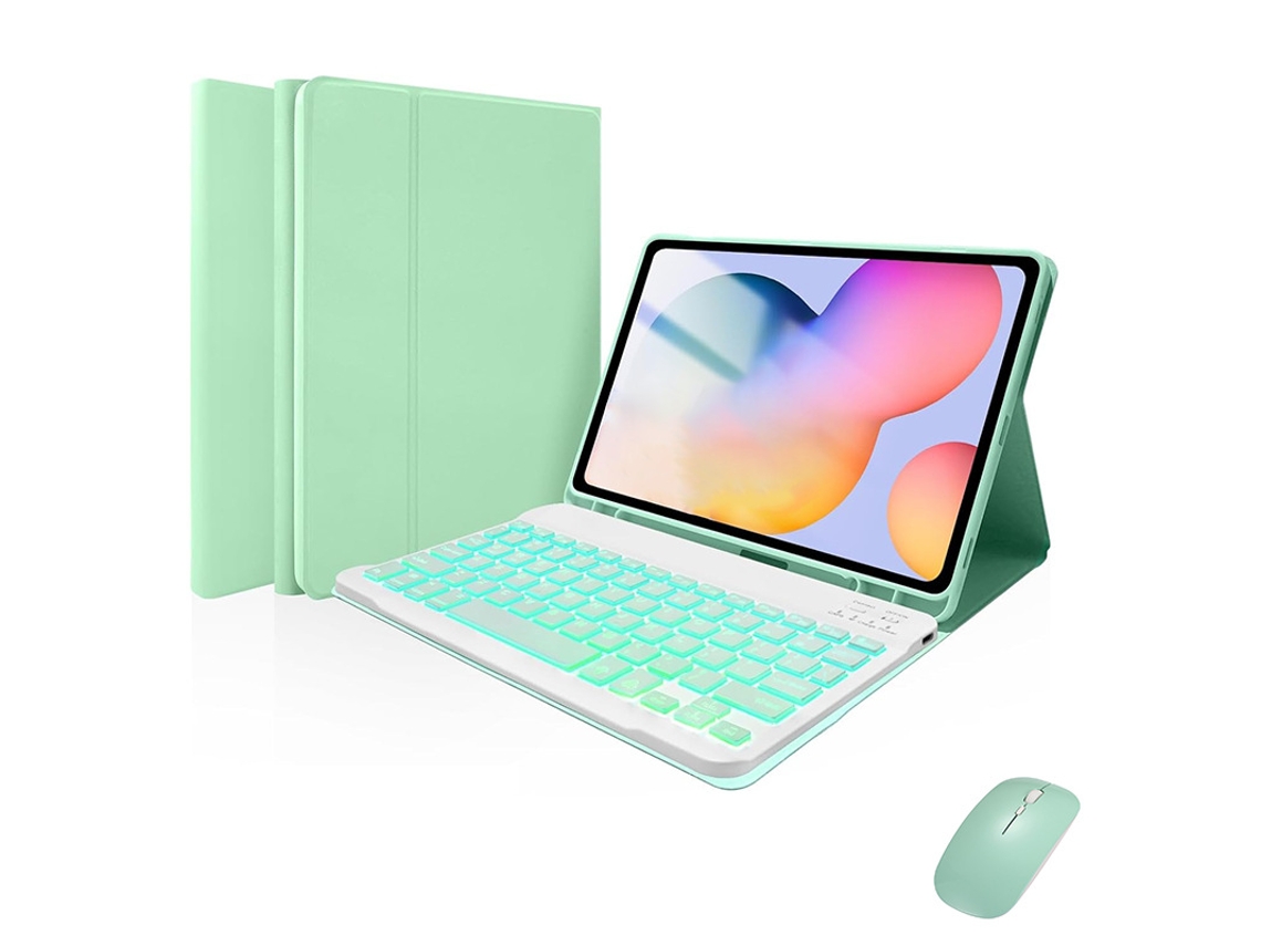 Capa Teclado Para Xiaomi Pad 8/8 Pro 11.2 Polegadas, Com Teclado E Mouse Bluetooth Retroiluminado (verde Claro) Cuich (2025)