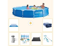 Intex Piscina Com Estrutura Redonda - 366x76 Cm - 7-peças S20478