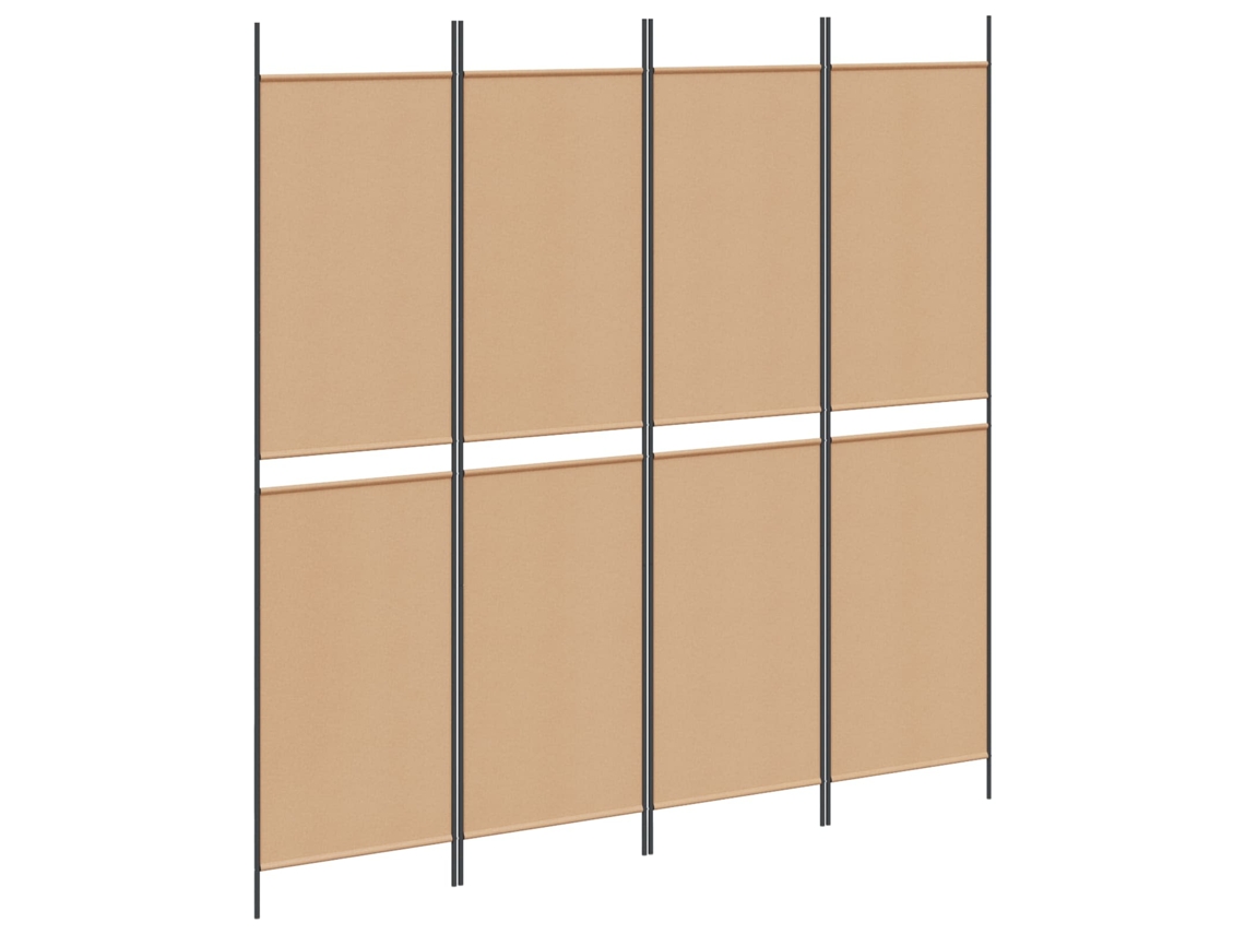 Maison Exclusive - Divisória De Quatro Painéis Bege 200 X 200 Cm Tecido