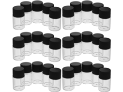 De 40 Mini Frascos De Vidro Transparente Com Tampas Inclusas Para Óleos Essenciais E Perfumes, À Prova De Vazamentos.