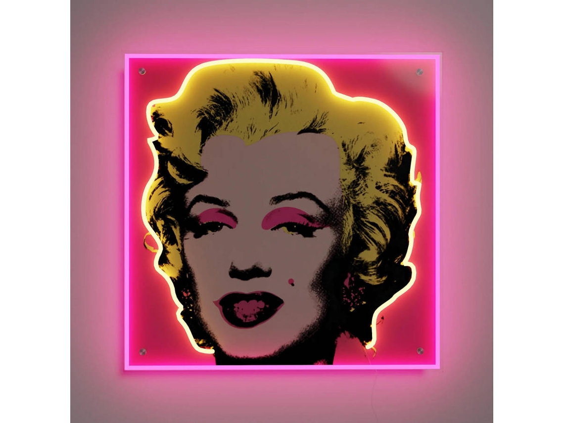 Painel LED YELLOWPOP AndyWarhol MarilynS