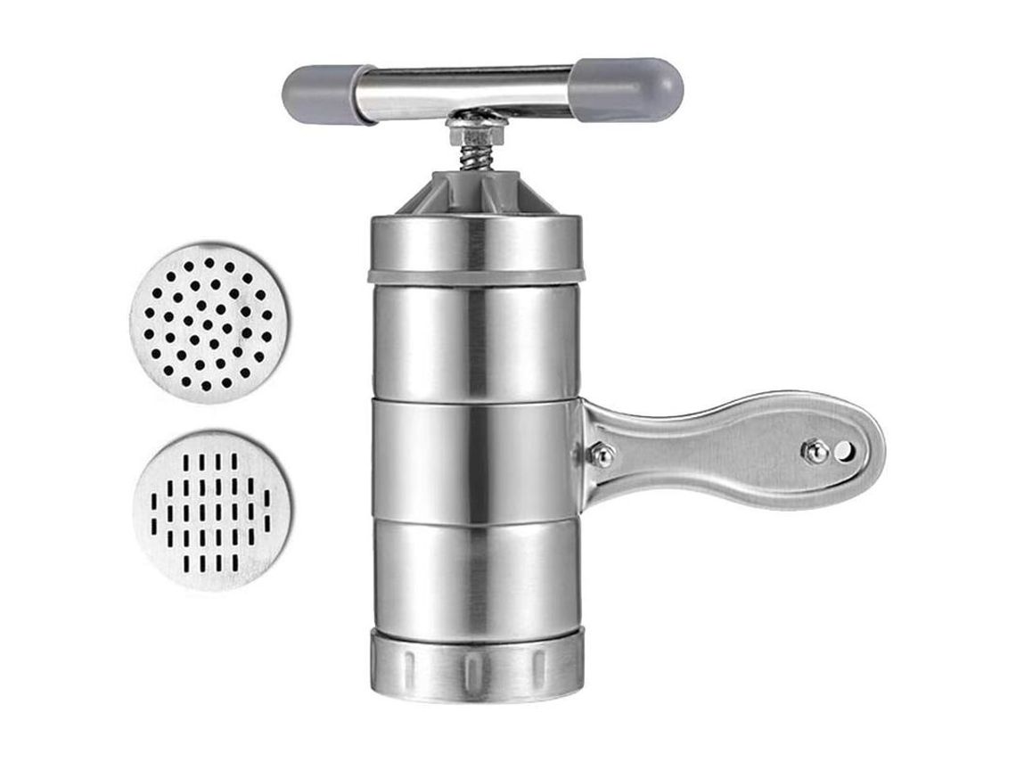 Nova Line máquina de Fazer Macarrão Manual Inox com Moldes, Prensa Rotativa, Cozinha Doméstica 2025