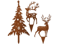 Decorações de Natal para Exterior Placa Externa Às Intempéries, Decorações Natalinas para Quintal, Jardim, Gramado, CHABERLU