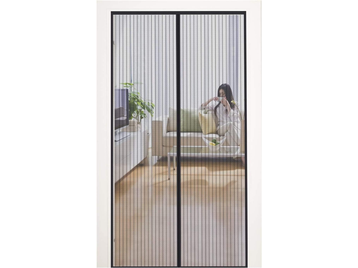 KOFIHETY Porta De Tela Magnética 100x210cm Para Proteção Contra Insetos, Ideal Para Porta De Varanda, Porão Ou Terraço, Instalação Fácil Com Adesivo Sem Furos