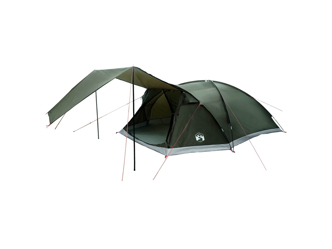 Conjunto 1.0 Barraca De Camping Vidaxl Verde Poliéster (8 Pessoas)