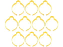 Suportes de montagem para rolo de filme automotivo, 10 peças, plástico amarelo, posicionamento preciso, para