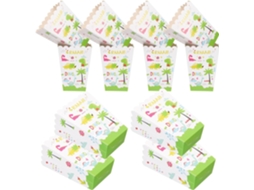 Caixas De Pipoca Papel Com Estampa Dinossauro Verde Para Festas Infantis, Pacote Com 24 Unidades, Ideais Para Doces E