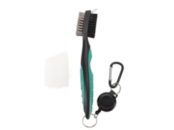Escova para Palos de Golfe com Cabo Retrátil, Cerdas de Aço Dobras, Mango Ergonômico, Limpeza de Surcos | S/MARCA