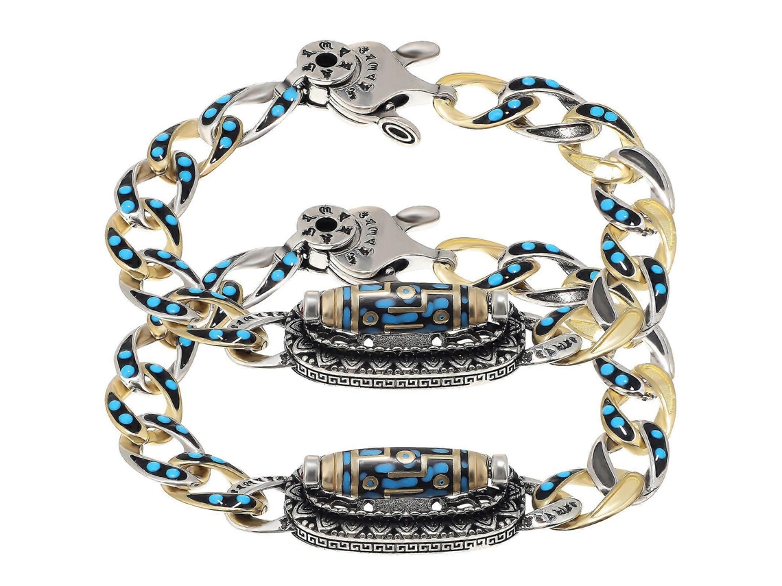Conjunto De 2 Pulseiras De Pulso Estilo Tibetano, Pulseiras Exóticas, Pulseira Turquesa. Nostalgia88