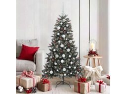 Vidaxl Árvore De Natal Artificial Verde 150 Cm Pvc, Plástico E Aço