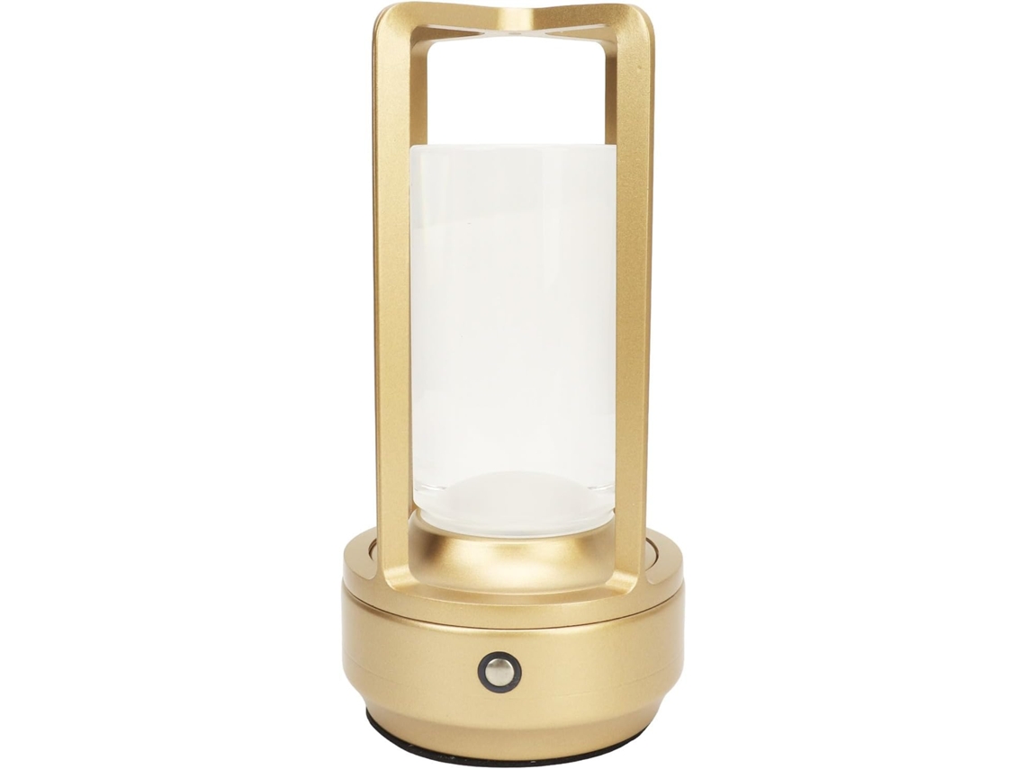 Luminária de mesa Sem Fio Ccylez, cúpula de vidro, 3 temperaturas de cor, controle por toque, luz de mesa LED.