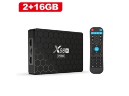 Box Smart Tv Android 12 X98H Pro Quad Core 4K 2.4G 5G Wifi Bluetooth 5.0 Ue Plug 2+16Gb