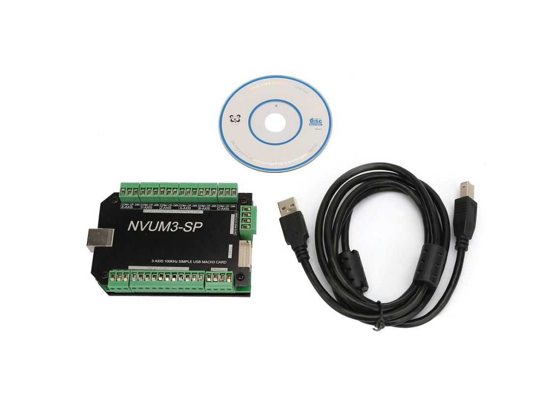 Cartão Controlador De Movimento Usb Mach3 3 Eixos 100khz Nvum3-sp Para Motor De Passo Cnc