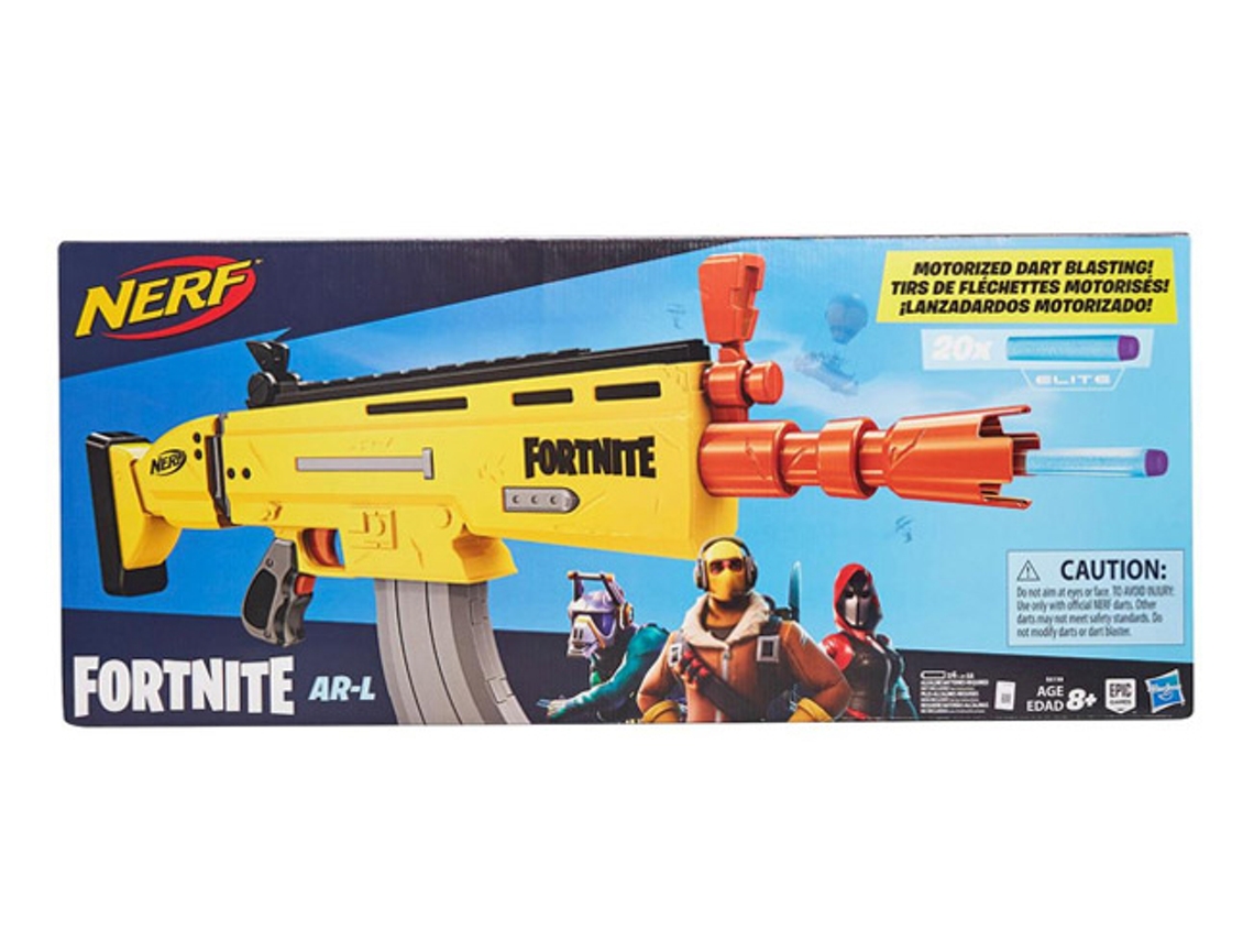 Arma De Brinquedo Lançador Nerf Automática Pilhas Com 20 Dardos