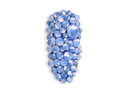 Decoração De Unhas Com Strass 3d Em Base Plana E Pérolas Mini Para Arte De Unhas (azul)
