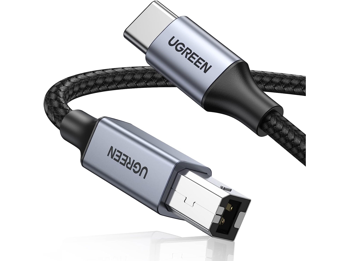 Cabo Ugreen Usb-C para Usb-B 2M Preto N/A