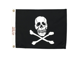 Bandeira Jolly Roger Preto 12 X 18´´TAYLOR
