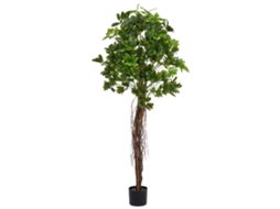 Planta Artificial Beliani Umbrella Tree De Material Sintético Verde 70x70x175