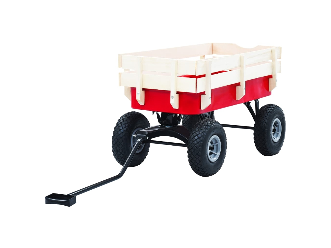 Vidaxl Carrinho De Mão 150 Kg Vermelho