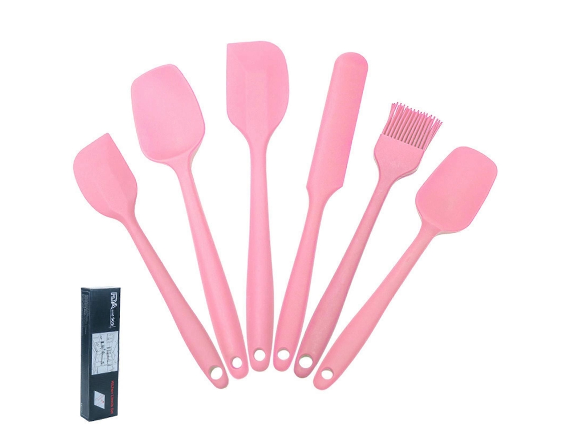 Kit Com 6 Espátulas De Silicone Para Cozinha