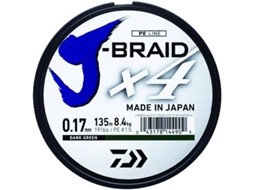 Linha de Pesca trançadas DAIWA J-braid 4 (0.290 mm - 0,20 mm)