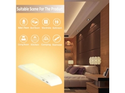 Luz noturna com sensor de movimento Slowmoose, luz para armário com bateria recarregável USB