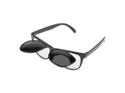 Óculos de Segurança Flip up, para Laboratório, com Lentes Sombreadas e Proteção Dupla PC | S/MARCA