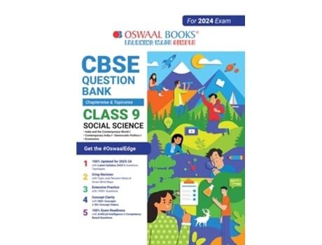Livro Oswaal CBSE Class 9 Social Science Question Bank de Oswaal Editorial Board (Inglês)