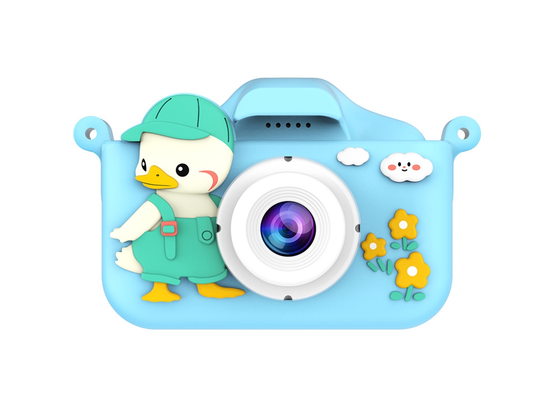 Mini Câmera De Vídeo De Desenho Animado Para Crianças, Câmera Digital Adequada Para Presentes De Natal E Aniversário De Crianças, Pato Brilvibera