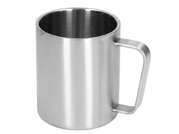 Copo de Aço Inoxidável 300ml Design Ergonômico | S/MARCA