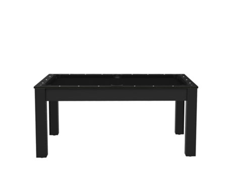 DE FAUGÈRES Mesa de Bilhar Mesa de Jantar Conversível Texas 6 Pés Preto