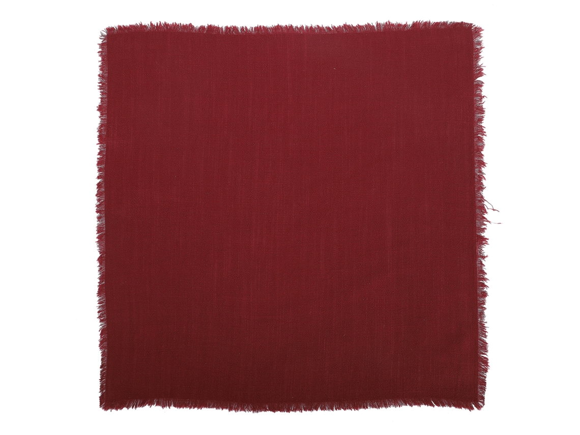Almofada de Algodão e Linho LAXISCREED 45x45cm com Franja