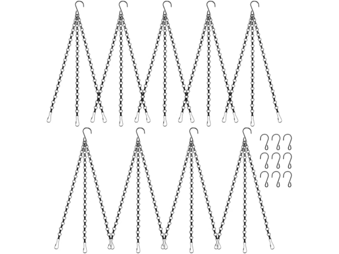 Pacote Com 9 Correntes Suspensas De 56 Cm (22 Polegadas), Corrente